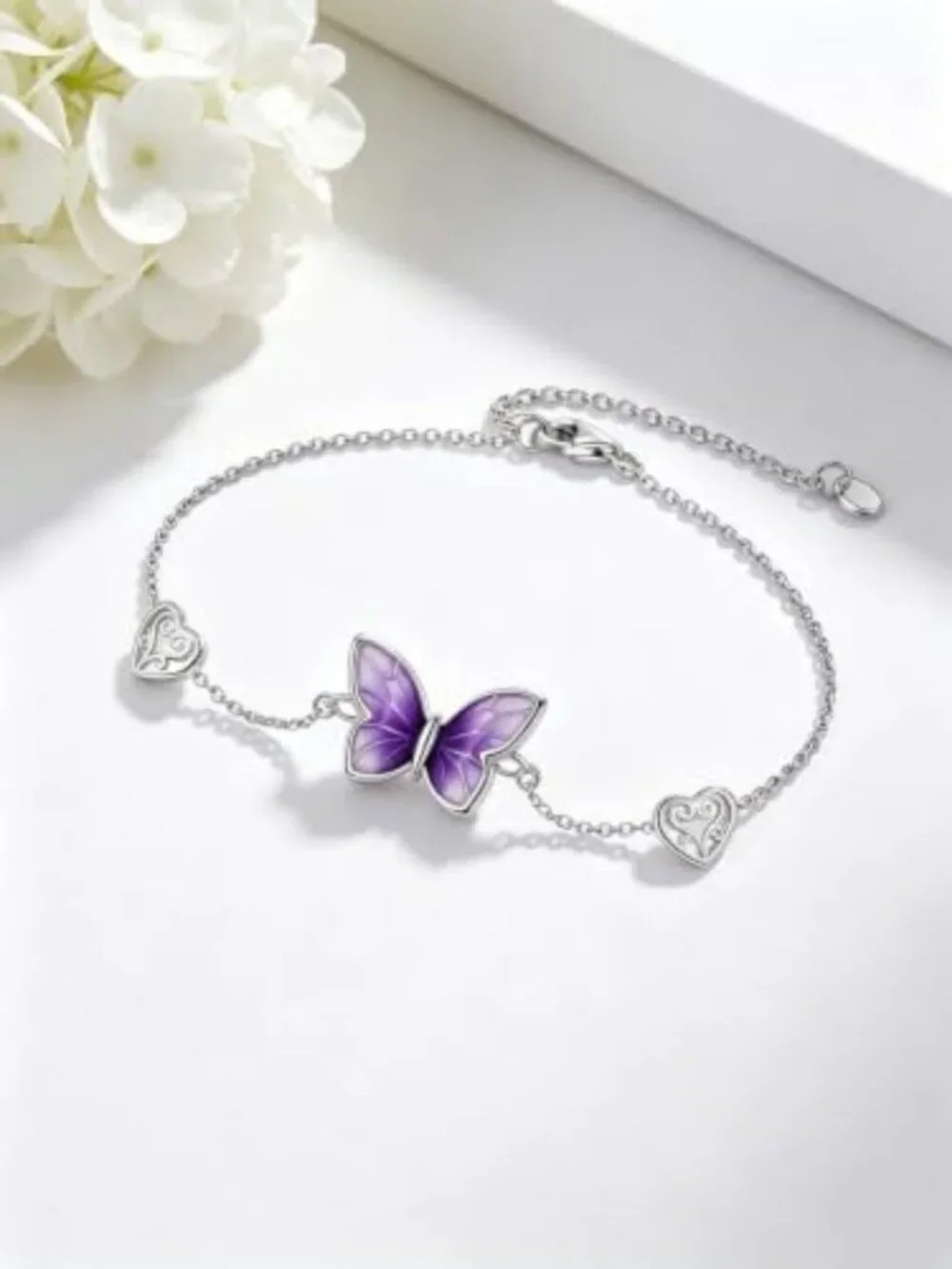 Charming 18K White Gold Animal Bracelet for Women | Cute Animal Jewelry Gift